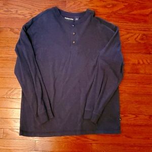 St. John's Bay Sueded Henley Long Sleeve Shirt